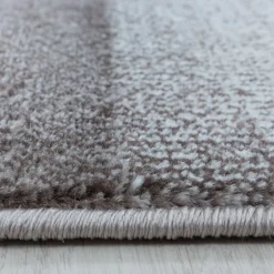 Costa Kortluvet Tæppeløber Abstrakt Bølge - Brun