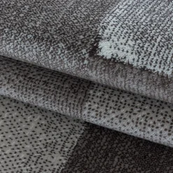 Costa Kortluvet Tæppeløber Abstrakt Bølge - Brun