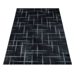 Costa Kortluvet Tæppeløber Stribet - Sort