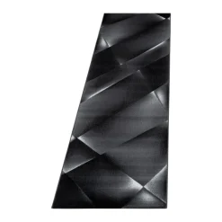 Costa Kortluvet Tæppeløber Abstrakt - Sort