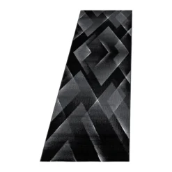Costa Kortluvet Tæppeløber Abstrakt - Sort