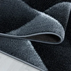 Costa Kortluvet Tæppeløber Abstrakt - Sort