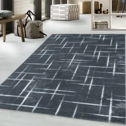 Costa Kortluvet Tæppeløber Stribet - Grå