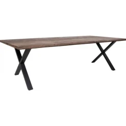 CURVE Spisebord mørkolieret 300x100 cm med bølget kant