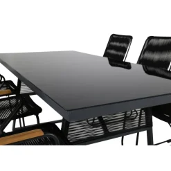 Dallas Loungesæt - Havemøbelsæt - Sort,Natur