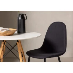 Danburi Rundt Spisebordssæt - Sort og Hvid