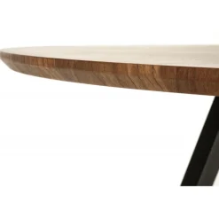 DANILO bord Valnød/Sort