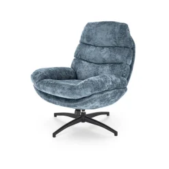 DARIO lænestol med skammel, blå