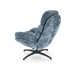 DARIO lænestol med skammel, blå