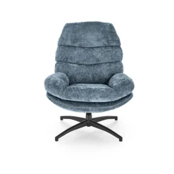 DARIO lænestol med skammel, blå