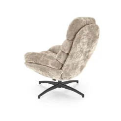 DARIO lænestol med skammel, Beige