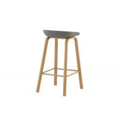 Decatur Stol - Sort og Natur