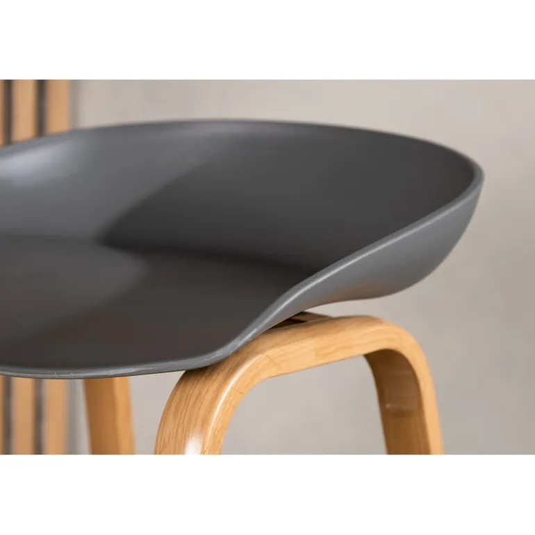 Decatur Stol - Sort og Natur