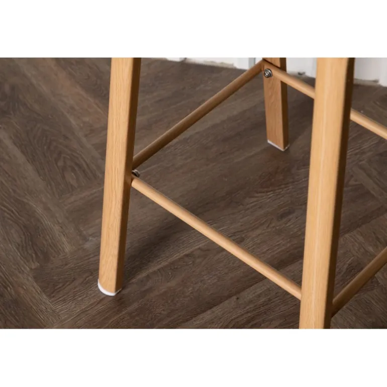 Decatur Stol - Sort og Natur