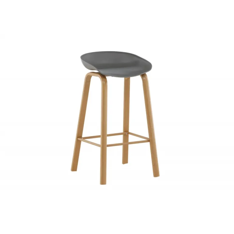 Decatur Stol - Sort og Natur