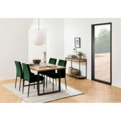 Demi spisebordsstol grøn stof