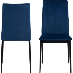Demina spisebordsstol blå stof