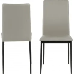 DEMINA Spisebordsstol grå