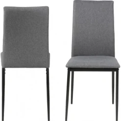 DEMINA Spisebordsstol grå