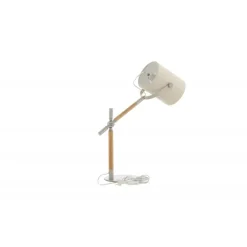 Dennis Belysning - Beige, Hvid og Træ