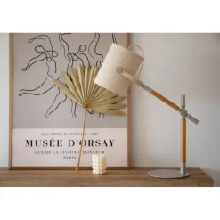 Dennis Belysning - Beige, Hvid og Træ