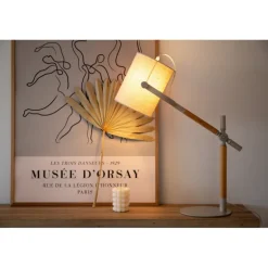 Dennis Belysning - Beige, Hvid og Træ