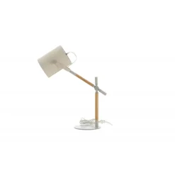 Dennis Belysning - Beige, Hvid og Træ