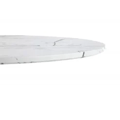 DENVER bord, - top - Hvid marmor, ben - Hvid