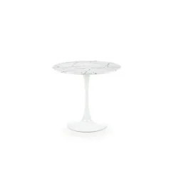 DENVER bord, - top - Hvid marmor, ben - Hvid