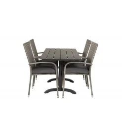 Denver Loungesæt - Havemøbelsæt - Sort,Grå