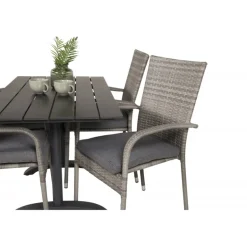 Denver Loungesæt - Havemøbelsæt - Sort,Grå