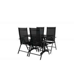 Denver Loungesæt - Havemøbelsæt - Sort