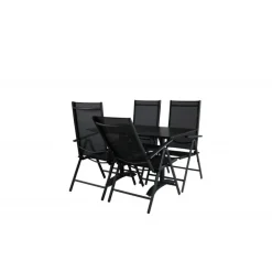 Denver Loungesæt - Havemøbelsæt - Sort