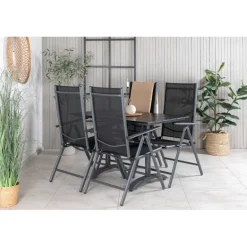 Denver Loungesæt - Havemøbelsæt - Sort