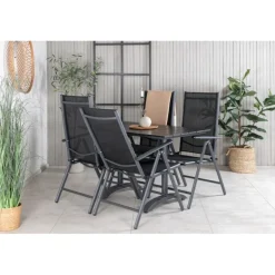 Denver Loungesæt - Havemøbelsæt - Sort