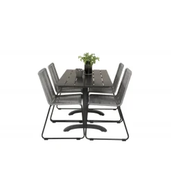 Denver Loungesæt - Havemøbelsæt - Sort,Grå