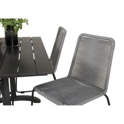 Denver Loungesæt - Havemøbelsæt - Sort,Grå