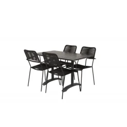 Denver Loungesæt - Havemøbelsæt - Sort