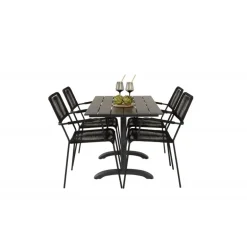 Denver Loungesæt - Havemøbelsæt - Sort