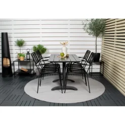 Denver Loungesæt - Havemøbelsæt - Sort