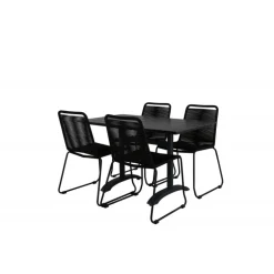 Denver t Loungesæt - Havemøbelsæt - Sort