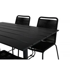 Denver t Loungesæt - Havemøbelsæt - Sort