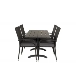 Denver t Loungesæt - Havemøbelsæt - Sort