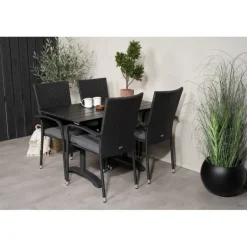 Denver t Loungesæt - Havemøbelsæt - Sort