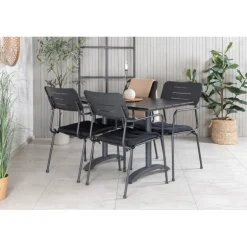 Denver t Loungesæt - Havemøbelsæt - Sort