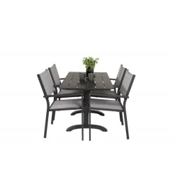 Denver t Loungesæt - Havemøbelsæt - Sort,Grå