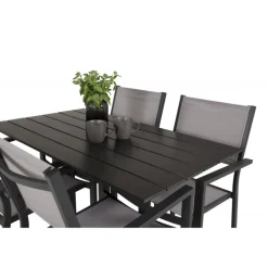 Denver t Loungesæt - Havemøbelsæt - Sort,Grå