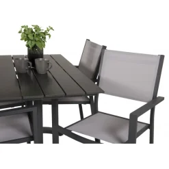Denver t Loungesæt - Havemøbelsæt - Sort,Grå