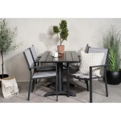 Denver t Loungesæt - Havemøbelsæt - Sort,Grå