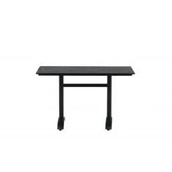 Denver t Spisebord 120 x 70 cm - Sort Aintwood og Aluminium